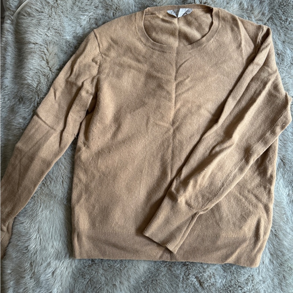 Everlane Crewneck Camel Sweater